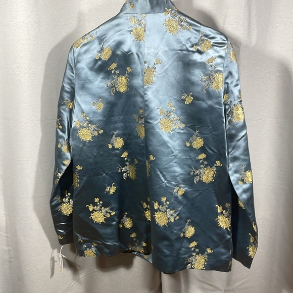 Vintage silk Connie Roberson Floral brocade  Jacket never worn with tags - Picture 4 of 5